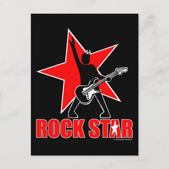 Rock Star Postcard (Front)