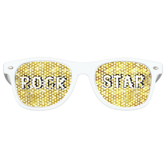 ROCK STAR retro Shades / Fun Party Sunglasses (Front)