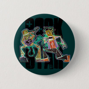 ROCK STAR ROBOT Button