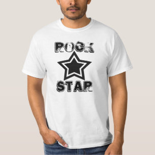 Rock Star shirt, black and white T-Shirt