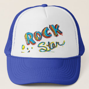 Rock Star Skull Trucker Hat