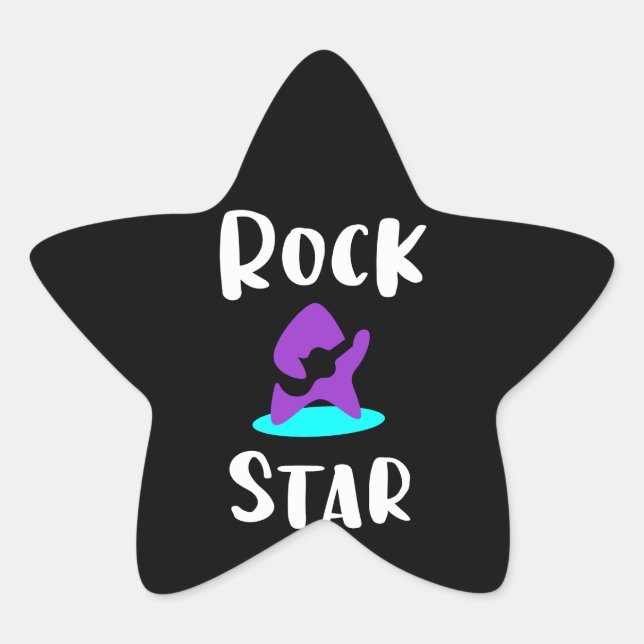 Rock star sticker (Front)
