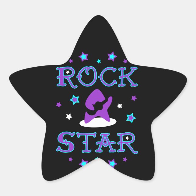 Rock star sticker (Front)