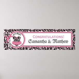 Rock Star Tutu Baby Shower Banner for Girl PKBK Poster