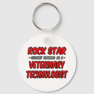 Rock Star .. Veterinary Technologist Key Ring