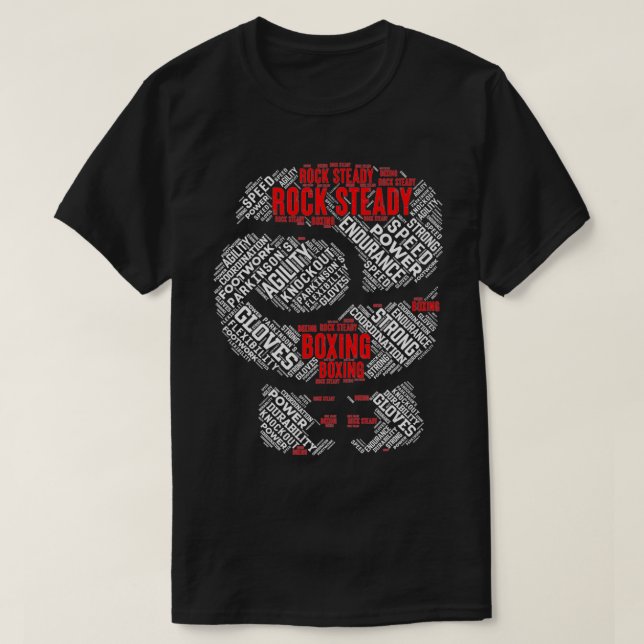 Rock Steady Boing Glove Parkinson's  T-Shirt (Design Front)