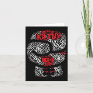 Rock Steady Boxing Glove Parkinsons  Card