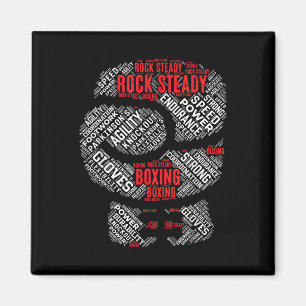 Rock Steady Boxing Glove Parkinsons Magnet