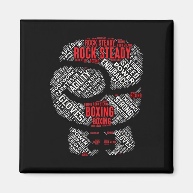 Rock Steady Boxing Glove Parkinsons  Magnet (Front)