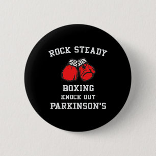 Rock Steady Boxing Knock Out Parkinsons 6 Cm Round Badge