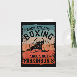 Rock Steady Boxing Knock Out Parkinsons Awareness  Card