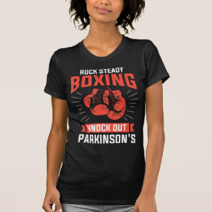 Rock Steady Boxing Knock Out Parkinson's Boxer  T-Shirt