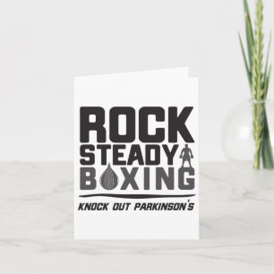Rock Steady Boxing Knock Out Parkinson's  Card