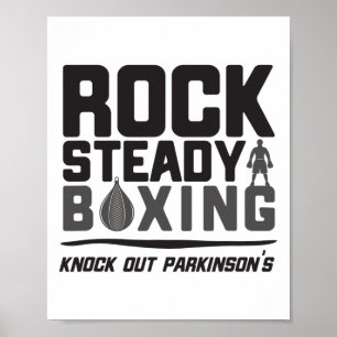 Rock Steady Boxing Knock Out Parkinson's Poster
