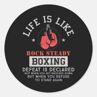 Rock Steady Boxing Parkinson's 2 Classic Round Sticker