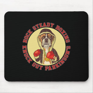 Rock Steady Boxing Parkinson's - Boxer Dog With Re Mouse Mat