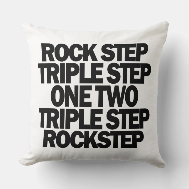 Rock Step Triple Step, Lindy Hop Dancer Cushion (Front)