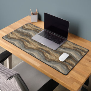 Rock Stone Formation Abstract Natural Layer Desk Mat