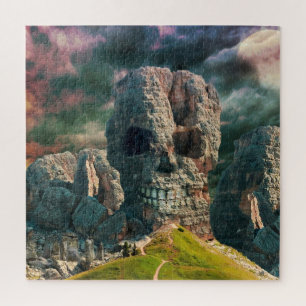 Rock Stone Puzzle - Skull - Fantasy