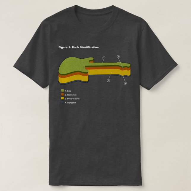 Rock Stratification T-Shirt (Design Front)