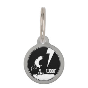 Rock Tees Snoopy Howling Add Your Name Pet Tag