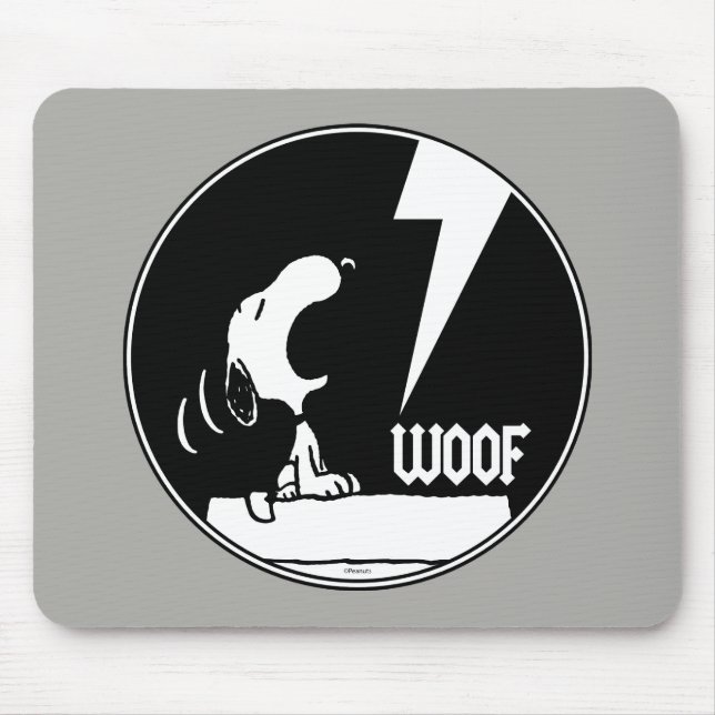 Rock Tees | Snoopy Howling Mouse Mat (Front)