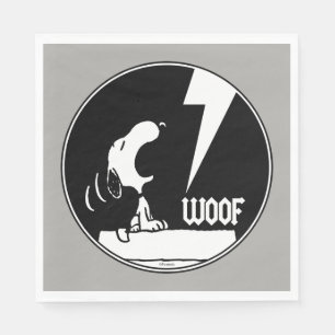Rock Tees   Snoopy Howling Napkin