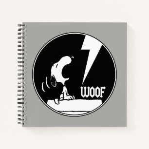 Rock Tees   Snoopy Howling Notebook