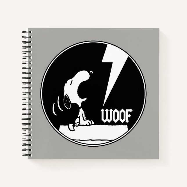 Rock Tees | Snoopy Howling Notebook (Front)