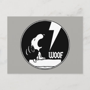 Rock Tees   Snoopy Howling Postcard