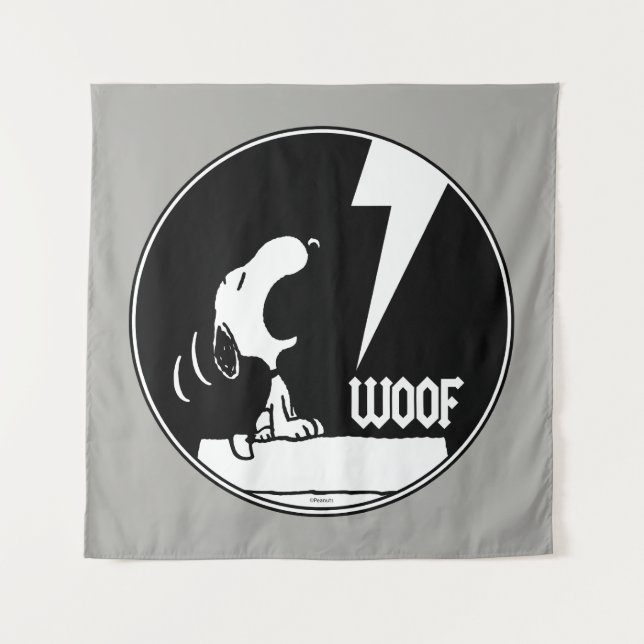 Rock Tees | Snoopy Howling Tapestry (Front)