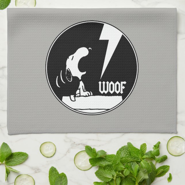 Rock Tees | Snoopy Howling Tea Towel (Folded)