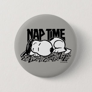Rock Tees Snoopy Nap Time 6 Cm Round Badge