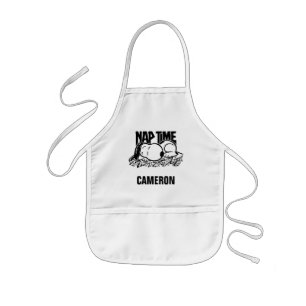 Rock Tees Snoopy Nap Time Add Your Name Kids Apron