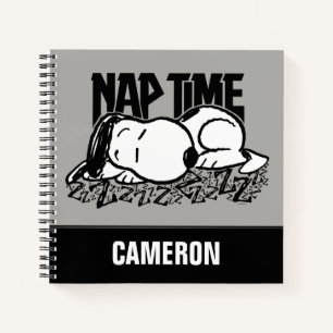 Rock Tees   Snoopy Nap Time   Add Your Name Notebook