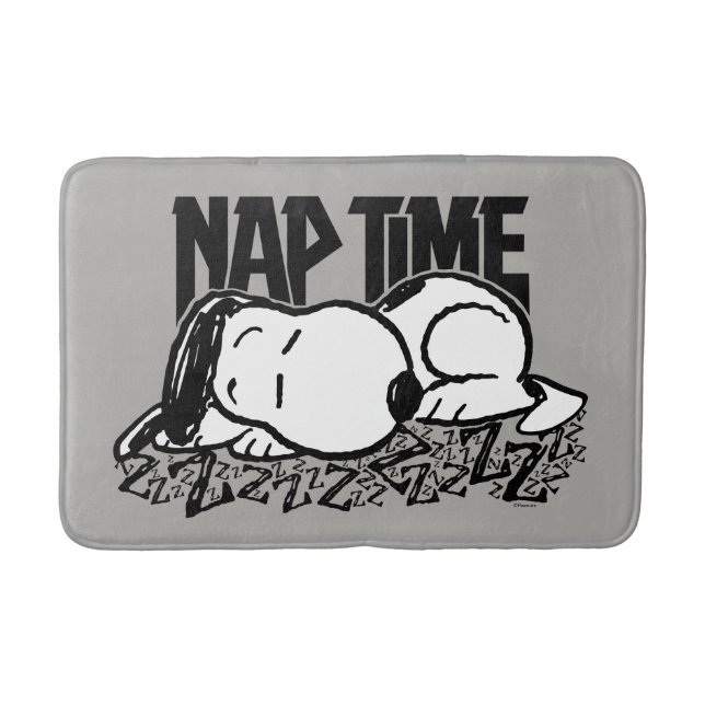 Rock Tees | Snoopy Nap Time Bath Mat (Front)