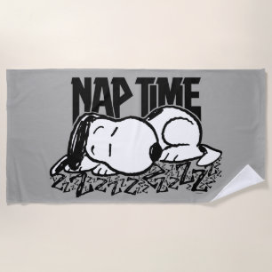 Rock Tees   Snoopy Nap Time Beach Towel