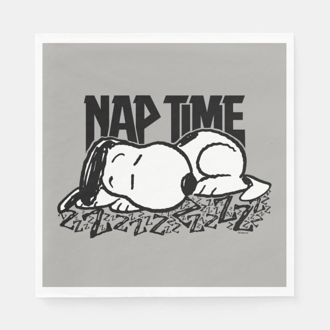 Rock Tees | Snoopy Nap Time Napkin (Front)