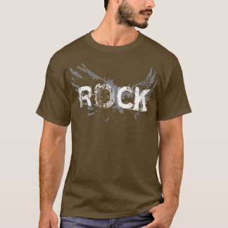 Rock Text with Wings T-Shirt
