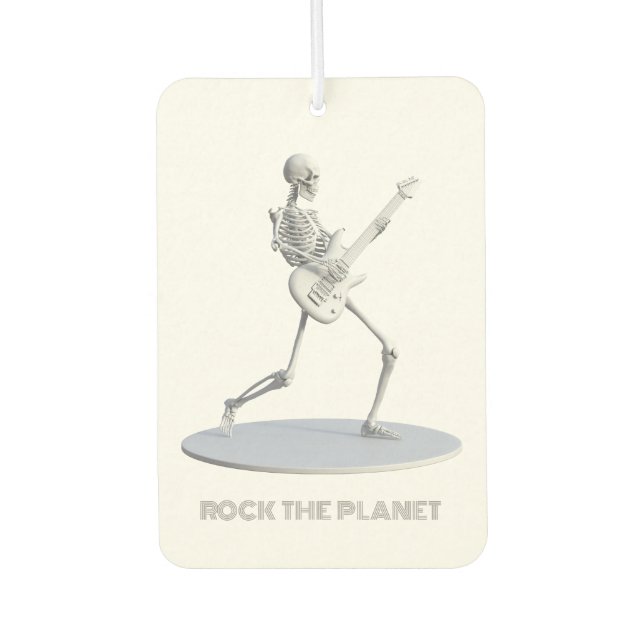 Rock The Planet Car Air Freshener (Front)