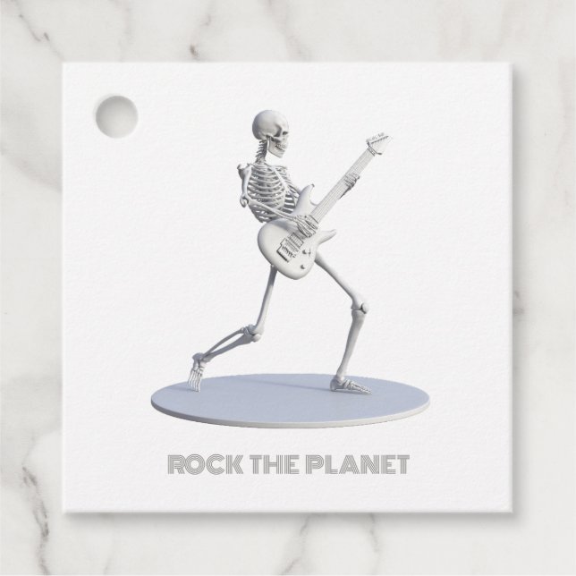 Rock The Planet Favour Tags (Front)