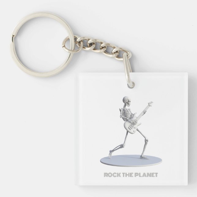 Rock The Planet Key Ring (Front)