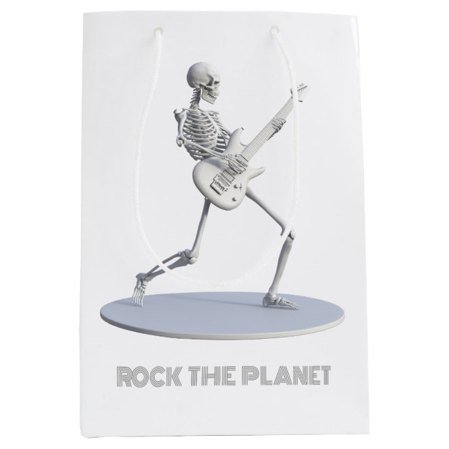 Rock The Planet Medium Gift Bag (Front)