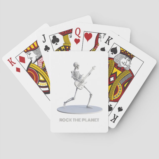 Rock The Planet Playing Cards (Back)