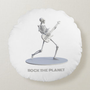 Rock The Planet Round Cushion