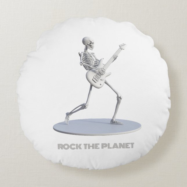 Rock The Planet Round Cushion (Front)