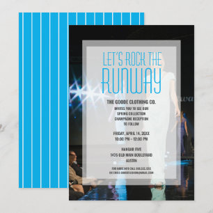 Rock the Runway Fashion Show   Seasonal Collection Invitation