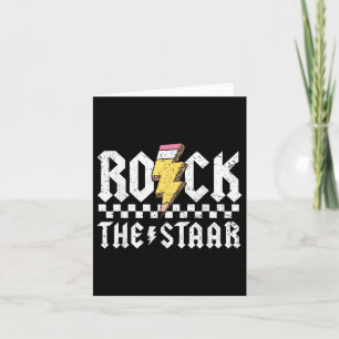 Rock The Staar Motivational Testing Day For Teache Card