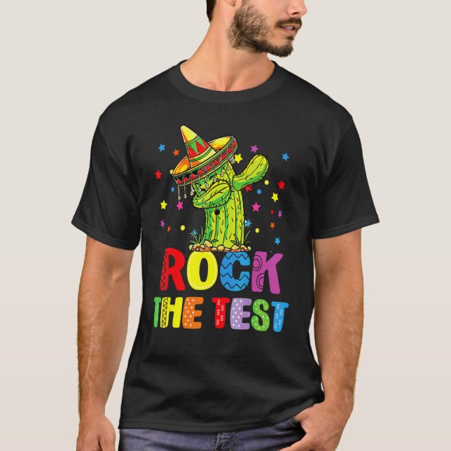 Rock The Tes Test Day Teacher Testing Squad Unicor T-Shirt (Front)