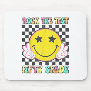 Rock The Test Day 5th Grade Teacher Fifth Grade Te Mouse Mat